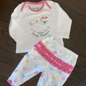 Juicy Couture matching set 3-6mo